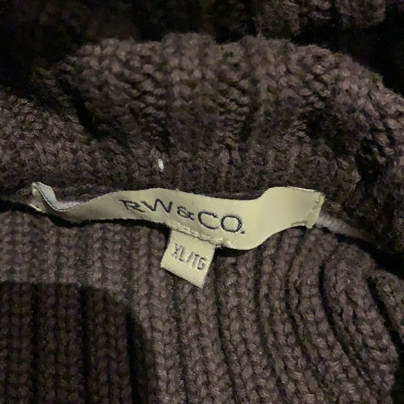 EUC RW&CO women’s Brown & Mauve Striped Turtleneck - size XL - Picture 8 of 17